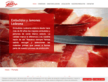 Tablet Screenshot of embutidosledesma.com